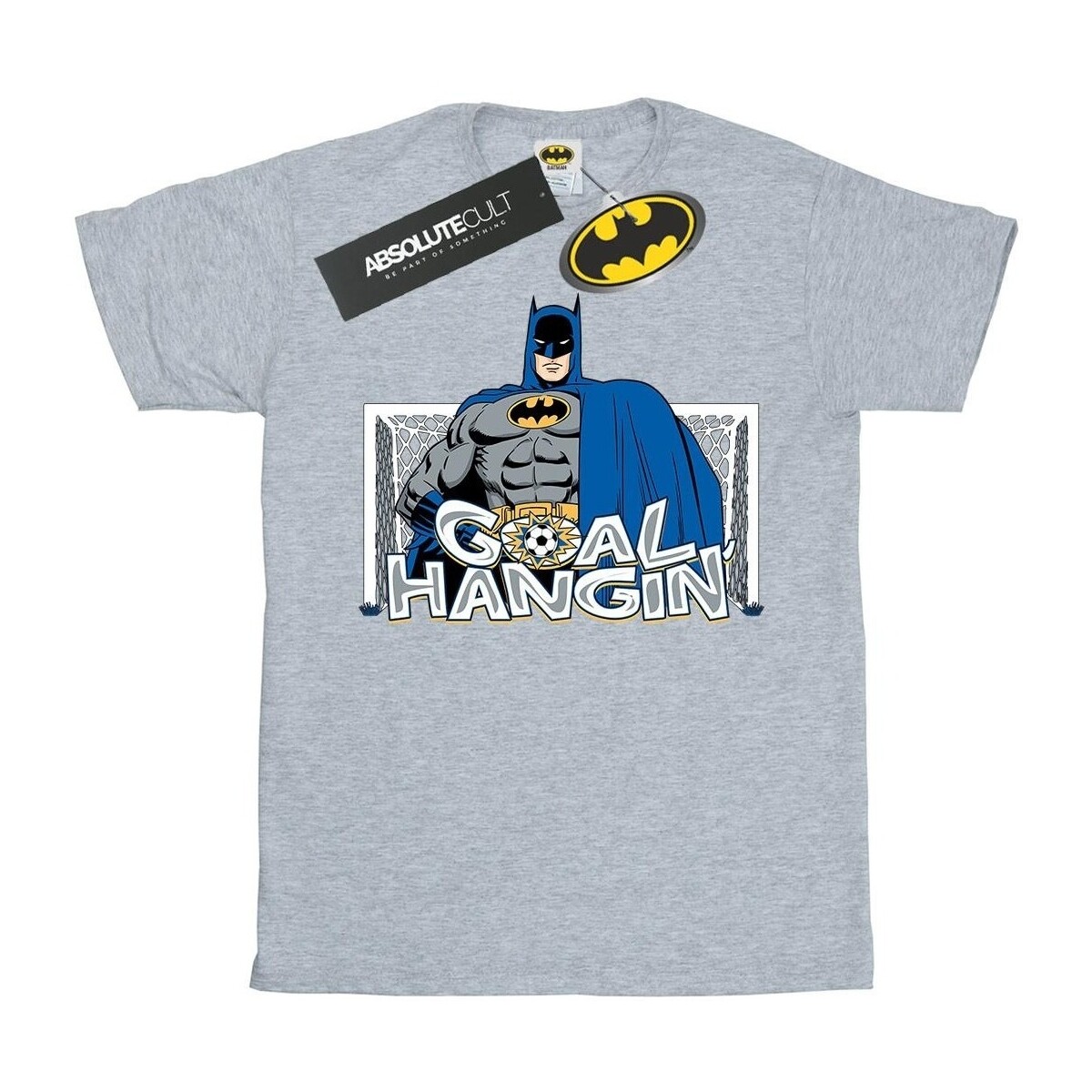 Vêtements Homme T-shirts manches longues Dc Comics Batman Football Goal Hangin' Gris