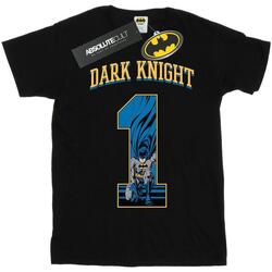 Vêtements Homme T-shirts manches longues Dc Comics Batman Football Dark Knight Noir