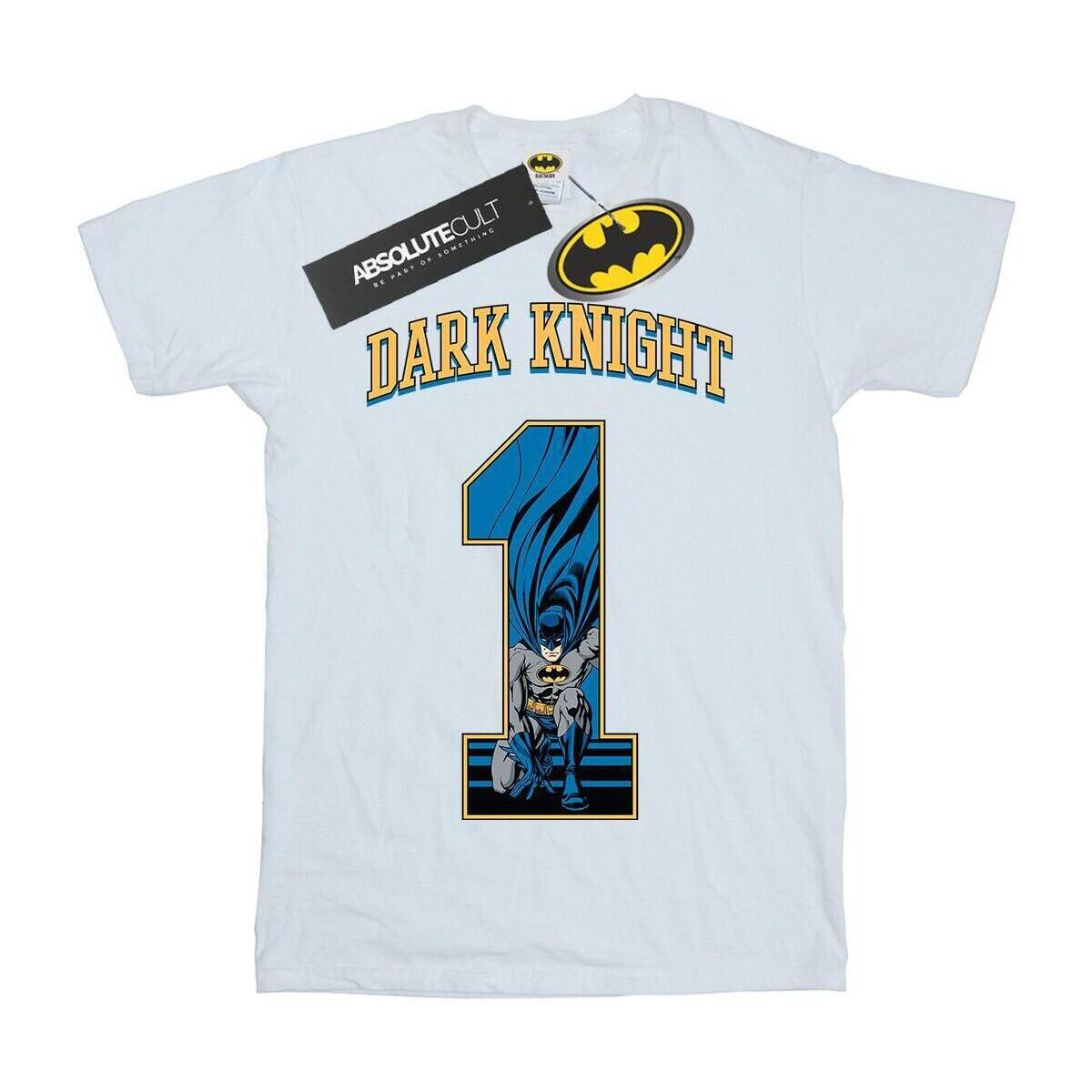 Vêtements Homme T-shirts manches longues Dc Comics Batman Football Dark Knight Blanc