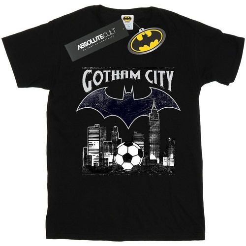 Vêtements Homme T-shirts manches longues Dc Comics Batman Football Gotham City Noir