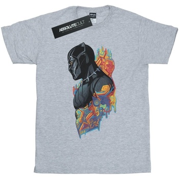 Vêtements Femme T-shirts manches longues Marvel Black Panther Profile Gris