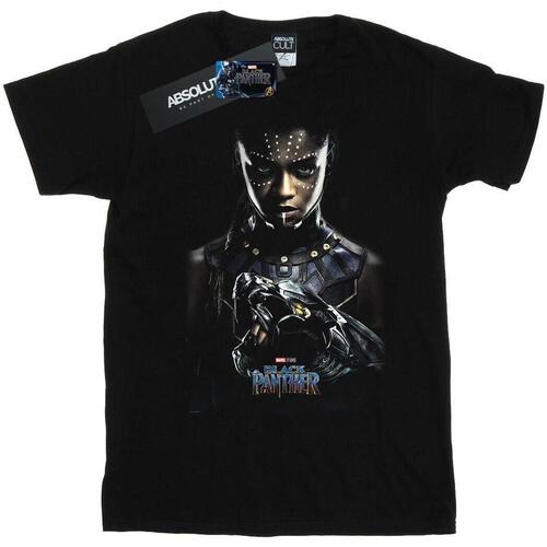 Vêtements Femme T-shirts manches longues Marvel Black Panther Shuri Poster Noir