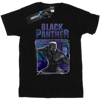 Vêtements Femme T-shirts manches longues Marvel Black Panther Tech Badge Noir
