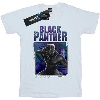 Vêtements Femme T-shirts manches longues Marvel Black Panther Tech Badge Blanc