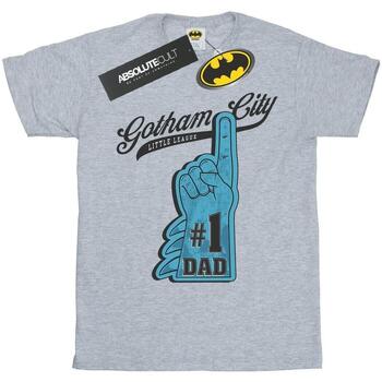 Vêtements Homme T-shirts manches longues Dc Comics Batman Number One Dad Gris