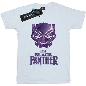 Vêtements Femme T-shirts manches longues Marvel Black Panther Mask Logo Blanc