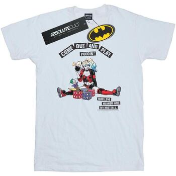 Vêtements Homme T-shirts manches longues Dc Comics Harley Quinn Come Out And Play Blanc