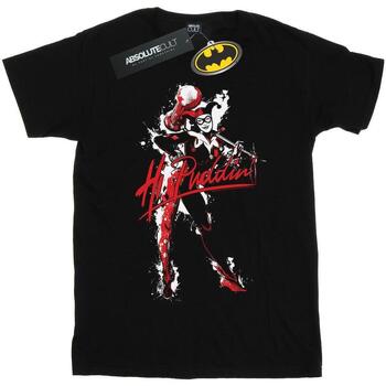 Vêtements Homme T-shirts manches longues Dc Comics Harley Quinn Hi Puddin Noir