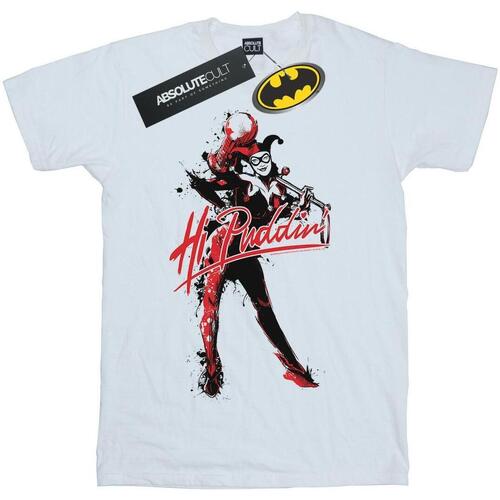 Vêtements Homme T-shirts manches longues Dc Comics Harley Quinn Hi Puddin Blanc
