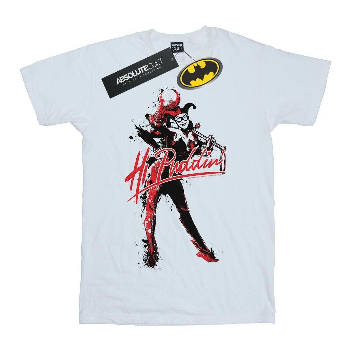 Vêtements Homme T-shirts manches longues Dc Comics Harley Quinn Hi Puddin Blanc