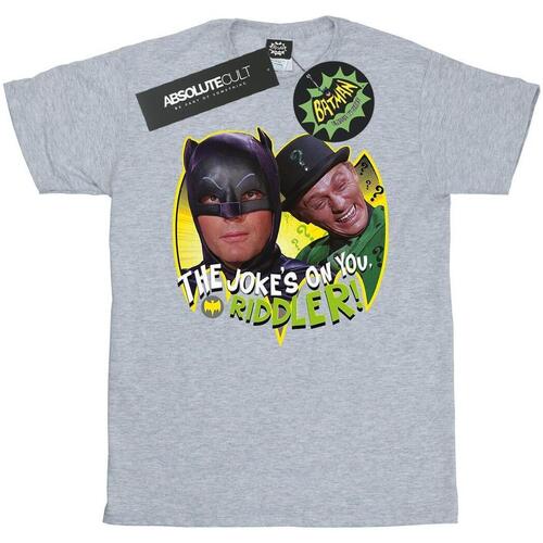 Vêtements Femme T-shirts manches longues Dc Comics Batman TV Series The Riddler Joke Gris