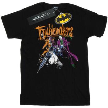 Vêtements Homme T-shirts manches longues Dc Comics Batman Troublemakers Noir