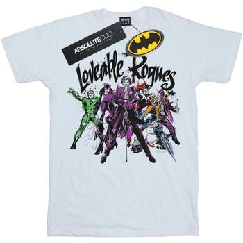 Vêtements Homme T-shirts manches longues Dc Comics Batman Loveable Rogues Blanc