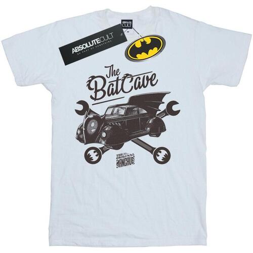 Vêtements Homme T-shirts manches longues Dc Comics Batman The Original Mancave Blanc