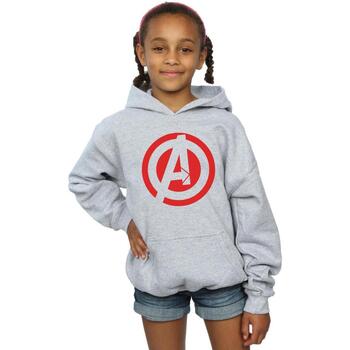 Vêtements Fille Sweats Marvel Avenegers Assemble Solid A Logo Gris