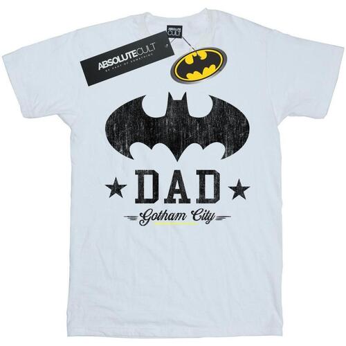 Vêtements Homme T-shirts manches longues Dc Comics Batman I Am Bat Dad Blanc