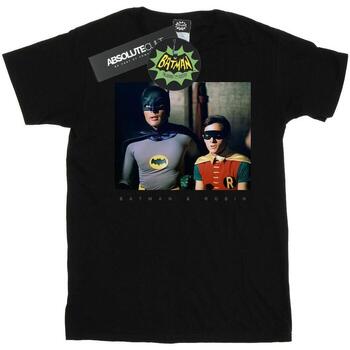 Vêtements Femme T-shirts manches longues Dc Comics Batman TV Series Dynamic Duo Photograph Noir