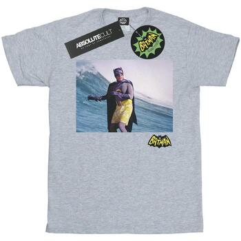 Vêtements Femme T-shirts manches longues Dc Comics Batman TV Series Surfing Logo Gris