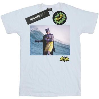 Vêtements Femme T-shirts manches longues Dc Comics Batman TV Series Surfing Logo Blanc