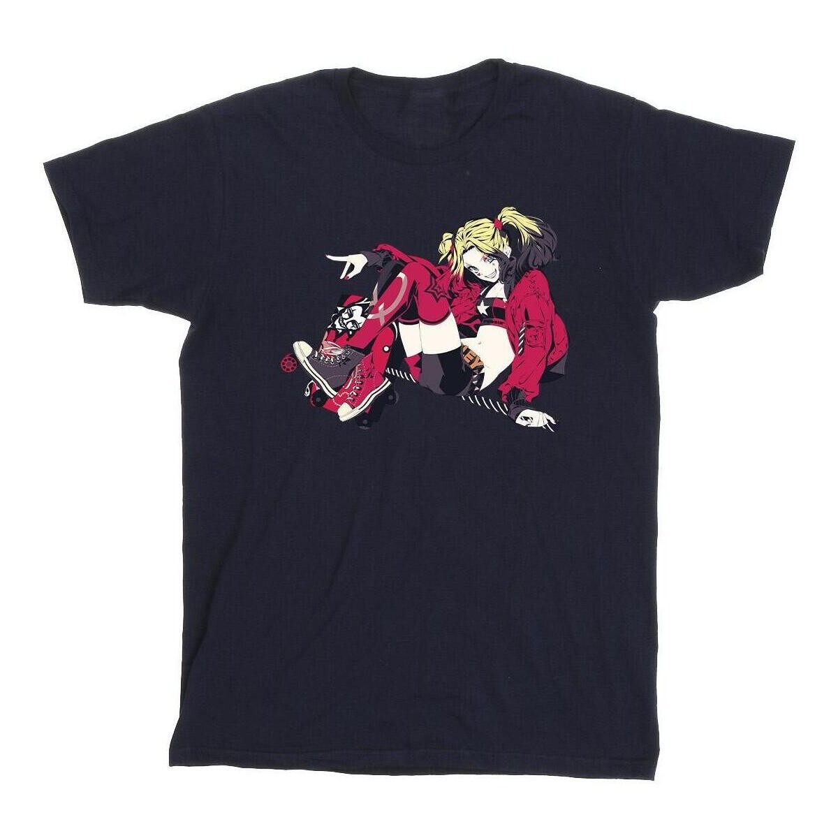 Vêtements Homme T-shirts manches longues Dc Comics Harley Quinn Rollerskates Bleu