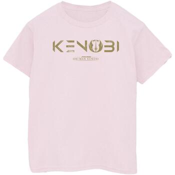 Vêtements Femme T-shirts manches longues Disney Obi-Wan Kenobi Logo Rouge