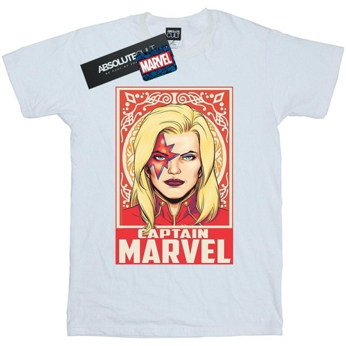 Vêtements Femme T-shirts manches longues Captain Marvel  Blanc