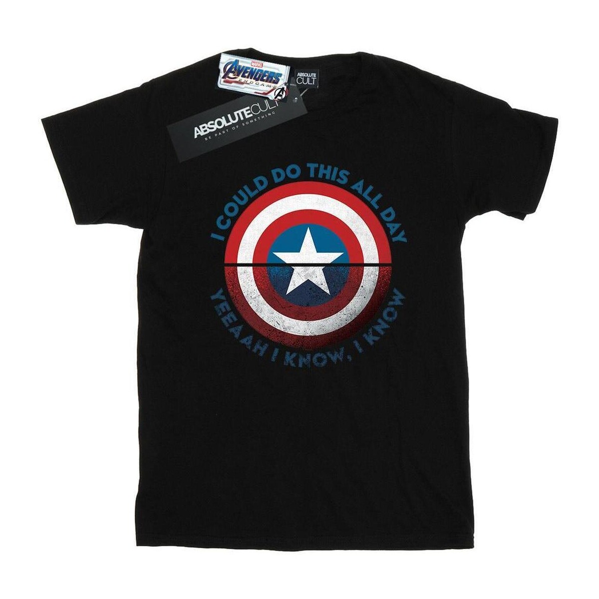 Vêtements Fille T-shirts manches longues Marvel Avengers Endgame Do This All Day Noir