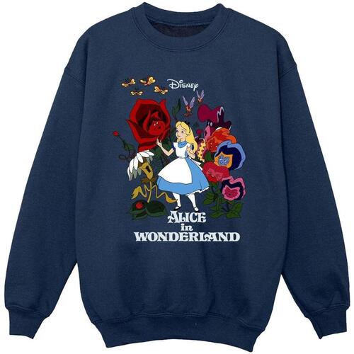 Vêtements Fille Sweats Disney Alice In Wonderland Flowers Bleu