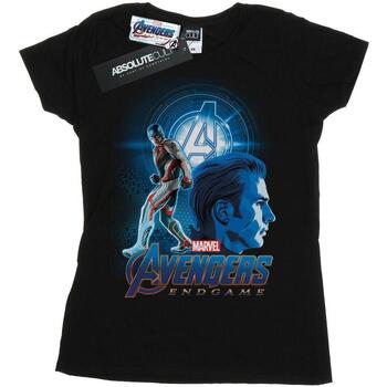 Vêtements Femme T-shirts manches longues Marvel Avengers Endgame Captain America Team Suit Noir