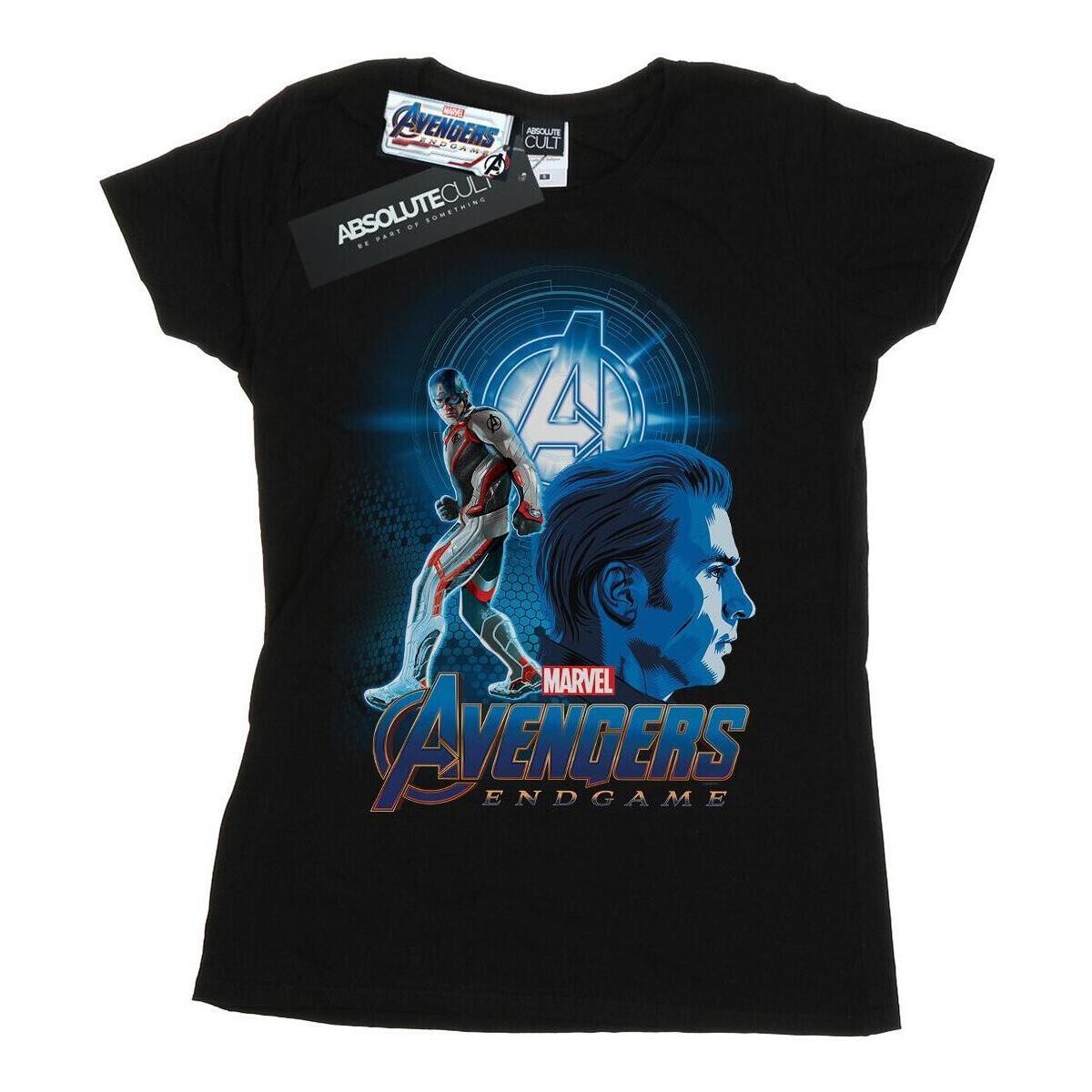 Vêtements Femme T-shirts manches longues Marvel Avengers Endgame Captain America Team Suit Noir