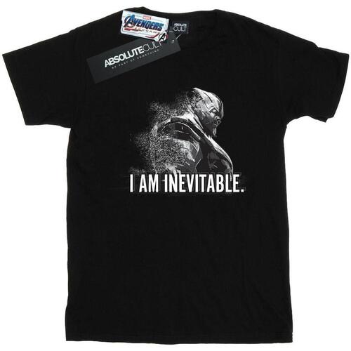 Vêtements Fille T-shirts manches longues Marvel Avengers Endgame I Am Inevitable Noir