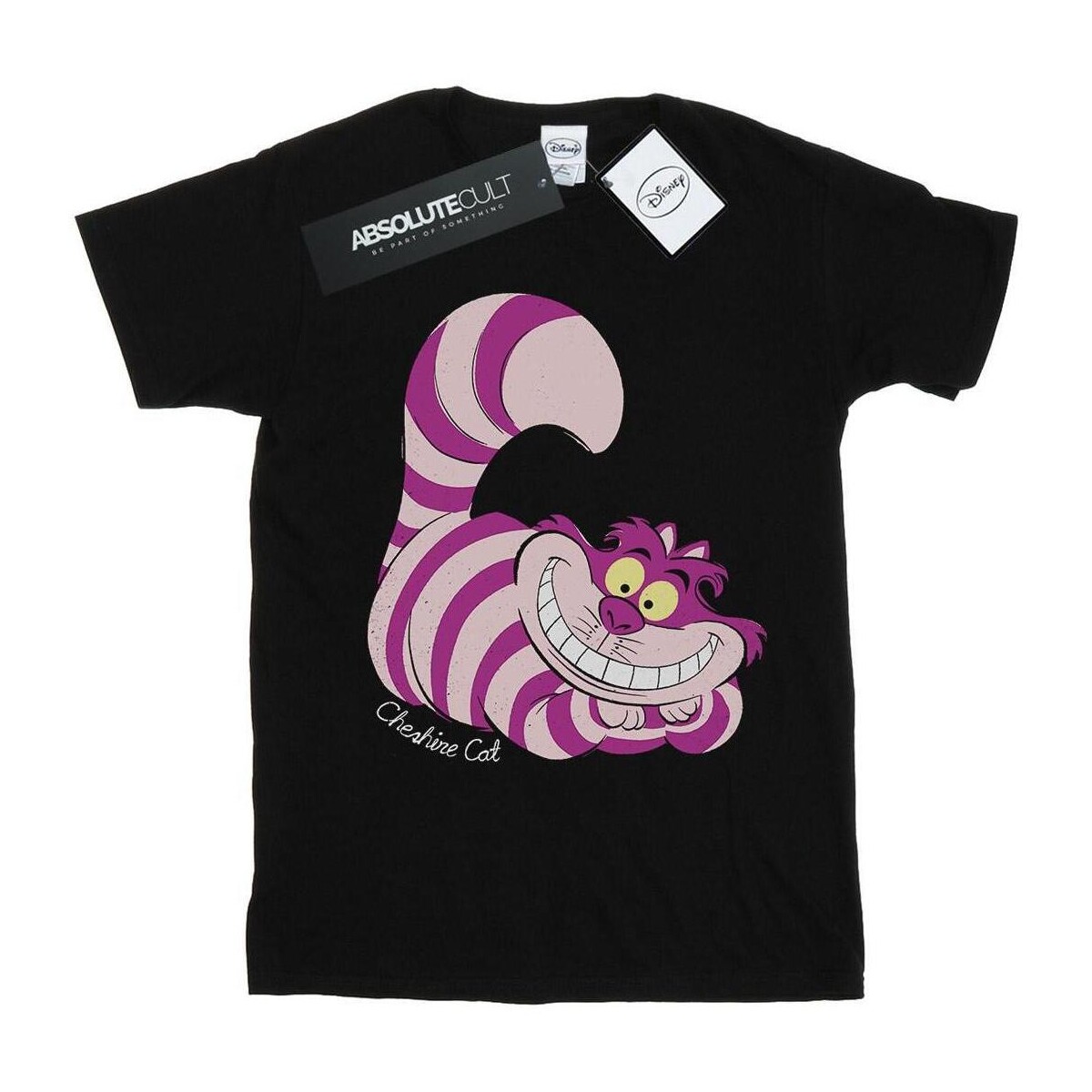 Vêtements Fille T-shirts manches longues Disney Alice In Wonderland Cheshire Cat Noir