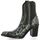 Chaussures Femme Boots mid Emanuele Crasto Boots mid cuir python Noir