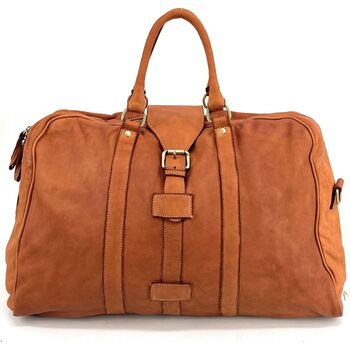 Sacs Dioni leather shoulder bag Oh My Bag COBA Orange