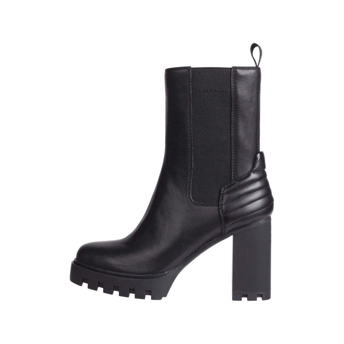 Chaussures Femme Bottines Calvin Klein Jeans platform chelsea boot Noir