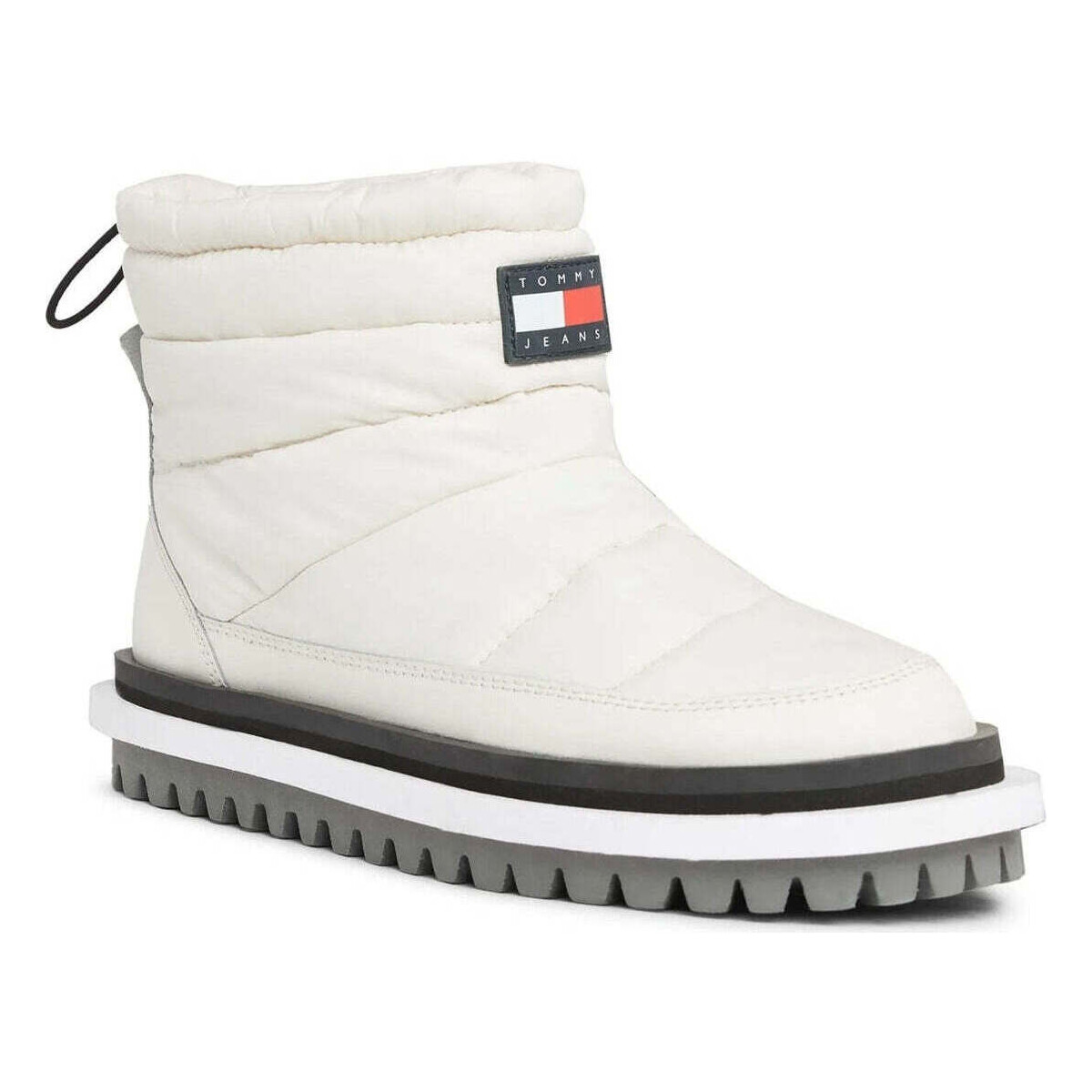 Chaussures Femme Bottines Tommy Jeans padded flat boot Blanc