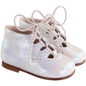 Chaussures Fille Bottines Beberlis blanc népal 23100 Blanc