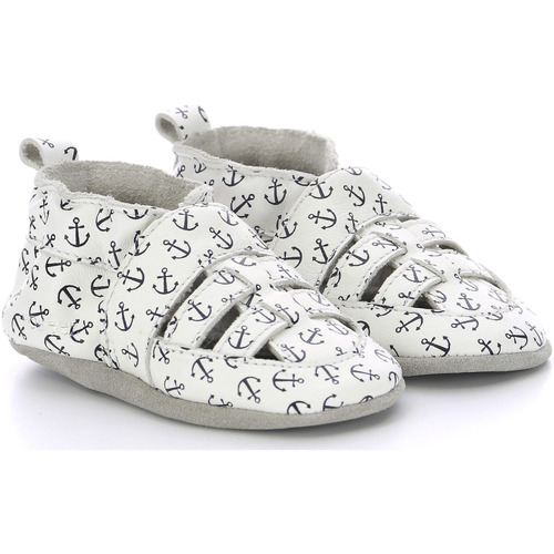 Chaussures Fille Chaussons bébés Robeez Nouveautés de cette semaine Blanc