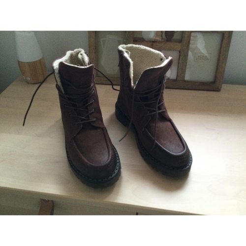 Chaussures Femme Bottines Kickers Chaussures lacées Marron