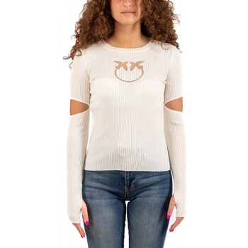 Vêtements Femme T-shirts manches longues Pinko PULL FEMME Blanc
