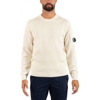 Vêtements Homme T-shirts manches longues Cp Company PULL HOMME C.P COMPANY Blanc