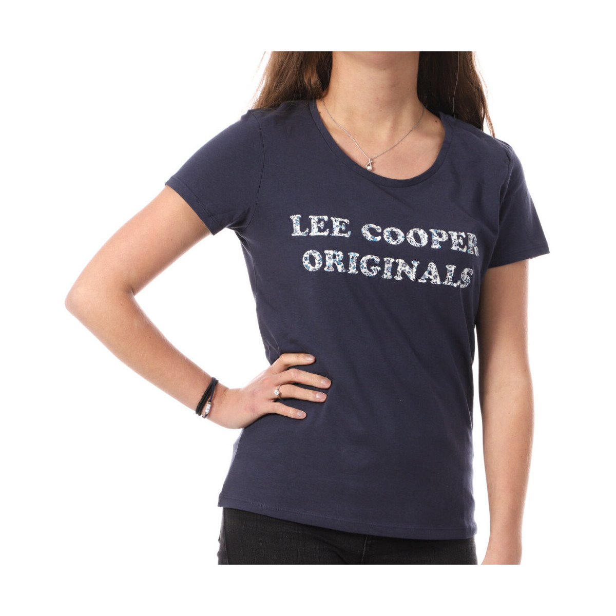 Vêtements Femme T-shirts & Polos Lee Cooper LEE-011488 Bleu