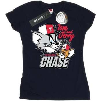 Vêtements Femme T-shirts manches longues Dessins Animés Cat & Mouse Chase Bleu