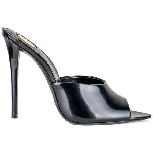 Chaussures Femme Saint Laurent ruffle trim mini dress Saint Laurent Mules Goldie Noir