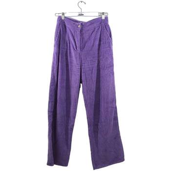 Vêtements Femme Pantalons Frangin Frangine Pantalon large en coton Violet