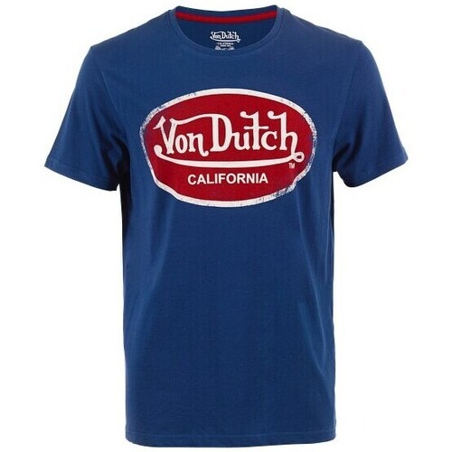 Vêtements Homme pour les étudiants Von Dutch TEE SHIRT  - BLEU/ROUGE/BLANC - L Bleu