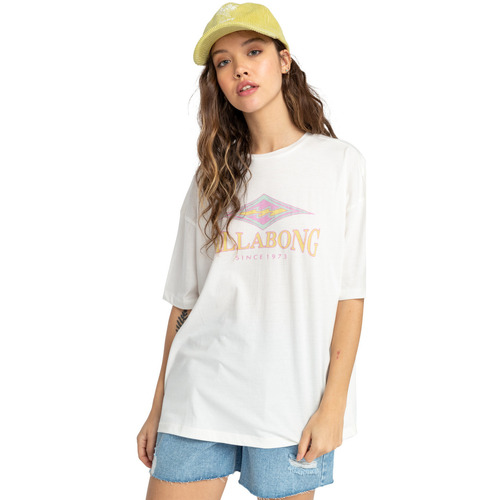 Vêtements Femme T-shirts & Polos Billabong Diamond Wave Blanc
