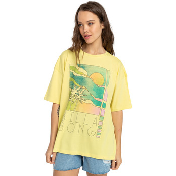 Vêtements Femme T-shirts & Polos Billabong Rainbow Skies Jaune