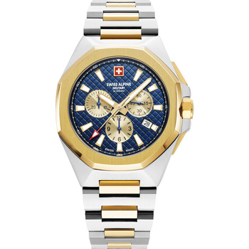Swiss Military 70.479.144 Homme Montres Analogiques Swiss Alpine Military Swiss Military 7005.9145, Quartz, 42mm, 10ATM Doré