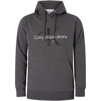 Vêtements Homme Sweats Calvin Klein Jeans Monologo saisonnier Sweat à capuche épais Gris